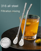 Load image into Gallery viewer, Straw Scoop 316 Stainless Steel Straw Set - Hyshina
