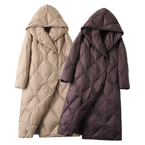 Women's Hooded Down Parka Outerwear - Hyshina
