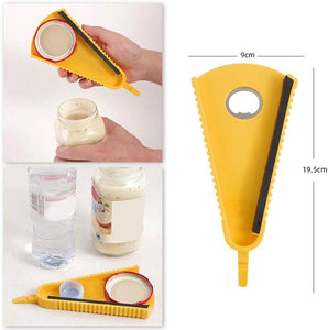 Jar Opener,Multi Function Bottle Opener Can Opener Kit,Jar Opener with Silicone Handle Easy to Use for Children, Elderly and Arthriti - Hyshina