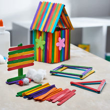 Load image into Gallery viewer, Colored Popsicle Sticks for Crafts - [150 Count] - Hyshina
