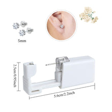 Load image into Gallery viewer, 2 Pack Self Ear Piercing Gun Disposable Self Ear Piercing Gun Kit Safety Ear Piercing Gun Kit Tool with 5mm Earring Studs - Hyshina
