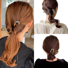 Load image into Gallery viewer, French Hair Forks Tortoise Shell U Shape Updo Hair Pins Clips for Thin Thick Hair, 4.3 inch Classic Cellulose Acetate 2 Prong Bun Hai - Hyshina

