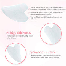 Load image into Gallery viewer, Black Gua Sha Scraping Face Massage Tool – Rose Quartz Facial Massage Tool -Traditional Scraper Tool for Anti-Aging, Wrinkles,Skin Tightenin - Hyshina
