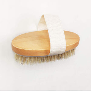 Body Brush Improves Skin's Health and Beauty Natural Bristle - Hyshina