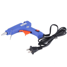 Load image into Gallery viewer, Upgraded Mini Hot Melt Glue Gun with 12pcs Glue Sticks,Removable Anti-hot Cover Glue Gun Kit with Flexible Trigger for DIY Small Craft Projects &amp; Sealing and Quick Daily Repairs 20-watt Blue - Hyshina
