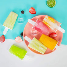 Load image into Gallery viewer, Ozera 12 Cavities Popsicles Molds, Reusable Summer Silicone Popsicle Molds, Easy Release Ice Pop Molds Popsicle Maker with Cleaning Brush an - Hyshina
