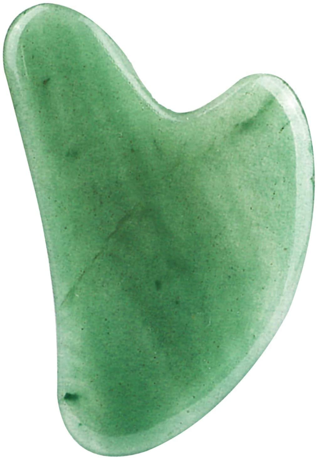 Large Gua Sha Heart Natural Jade Stone for Face to Lift, Decrease Puffiness and Tighten - Hyshina