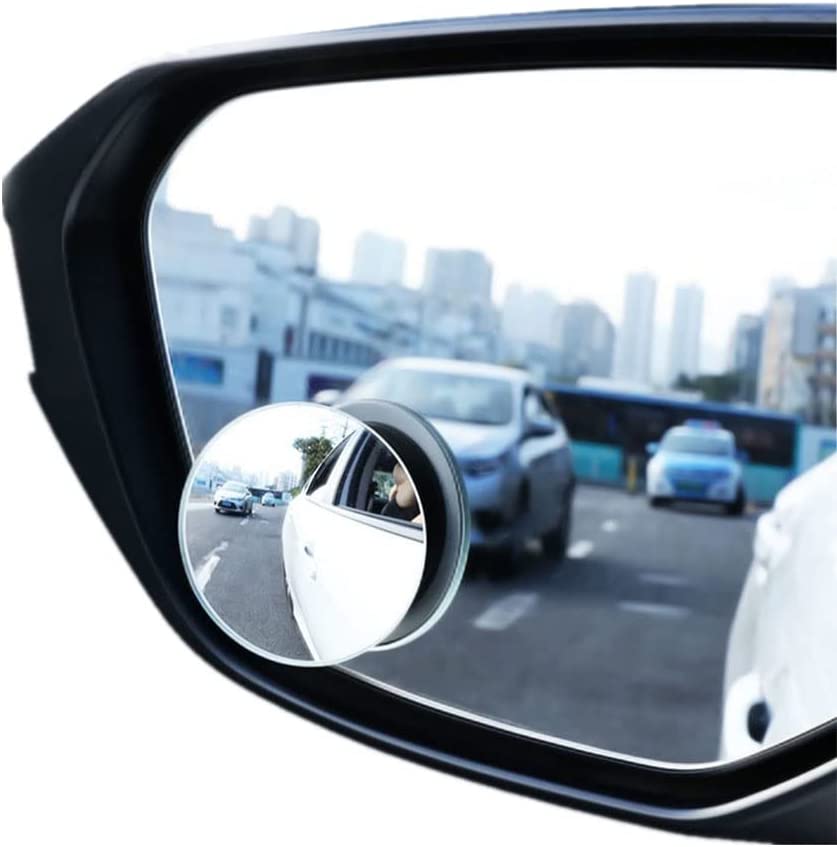 Automobile Rearview Mirror Small Round Mirror Auxiliary Mirror 2pack - Hyshina