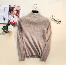 Load image into Gallery viewer, Women Turtleneck Pullovers Knitted Sweater - Hyshina
