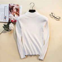 Load image into Gallery viewer, Women Turtleneck Pullovers Knitted Sweater - Hyshina
