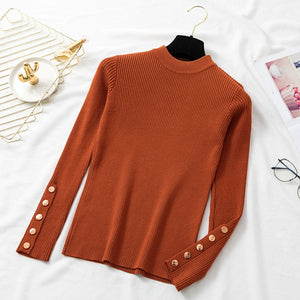 Women Thick Sweater Pullovers Long Sleeve - Hyshina
