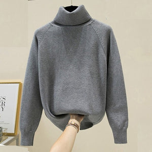 Turtleneck Women Sweater - Hyshina