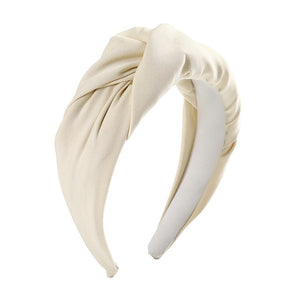 Plain Wide-brimmed Headband - Hyshina