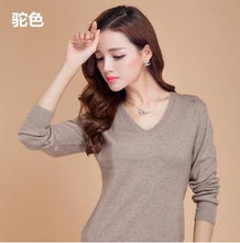 Load image into Gallery viewer, Cashmere cotton Blended Knitted Women Sweaters - Hyshina
