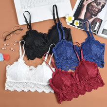 Load image into Gallery viewer, Wireless Lace Bra Plus Size Full Cup - Hyshina
