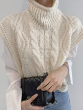 Load image into Gallery viewer, Turtleneck Sleeveless Sweater Vest - Hyshina
