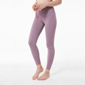 Women High Waist Printed Color Yoga Leggings - Hyshina