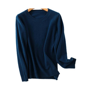 Merino Wool Cashmere Sweater - Hyshina