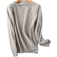 Load image into Gallery viewer, Merino Wool Cashmere Sweater - Hyshina
