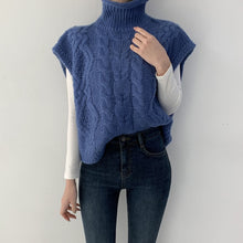Load image into Gallery viewer, Turtleneck Sleeveless Sweater Vest - Hyshina
