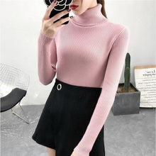 Load image into Gallery viewer, Women Knitted Turtleneck Tight Sweaters - Hyshina
